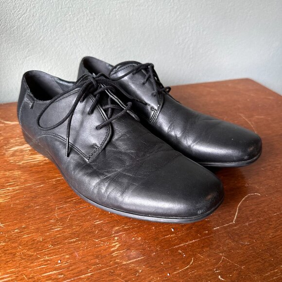 CAMPER Mauro black lace-up oxford | EU 40 US M7 W9 | leather menswear shoes - Picture 2 of 9